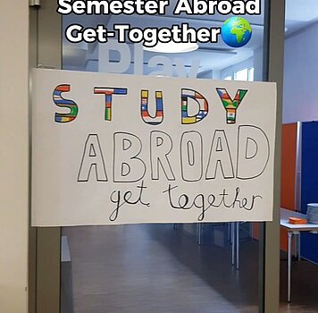 🗺 At the Semester Abroad Get-Together today, students shared their experiences from their semester abroad and gave each...